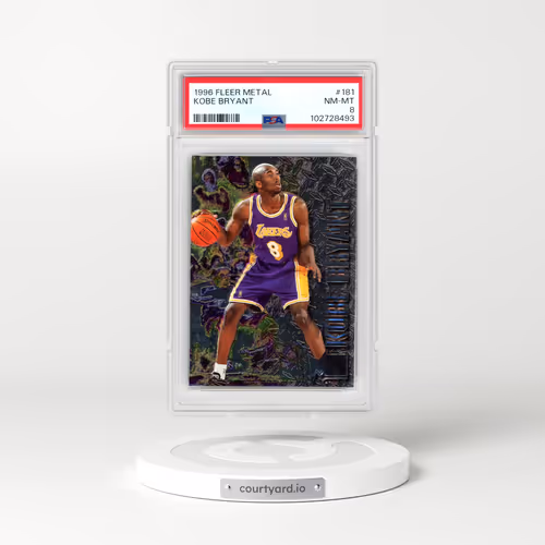 1996 Metal #181 Kobe Bryant (PSA 8 NM-MT)