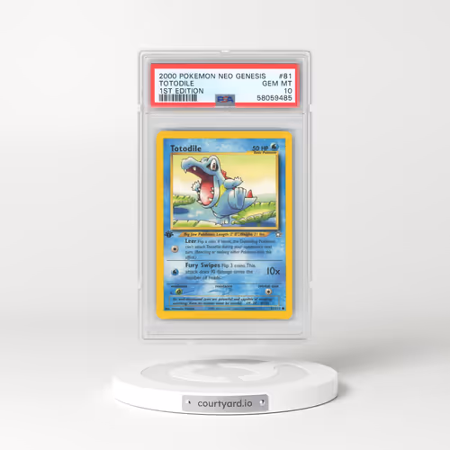 2000 Pokémon Neo Genesis #81 Totodile - 1st Edition (PSA 10 GEM MINT)