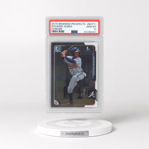 2015 Bowman Chrome Prospects #BCP71 Ozhaino Albies (PSA 10 GEM MINT)