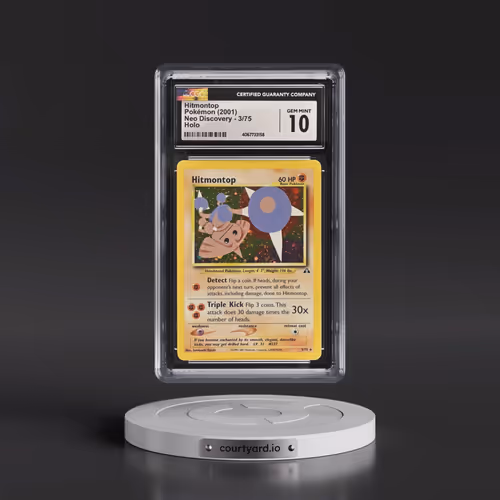 2001 Neo Discovery #3/75 Hitmontop - Holo (CGC 10 GEM MINT)