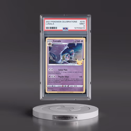 2021 Pokémon Celebrations #015 Lunala (PSA 9 MINT)