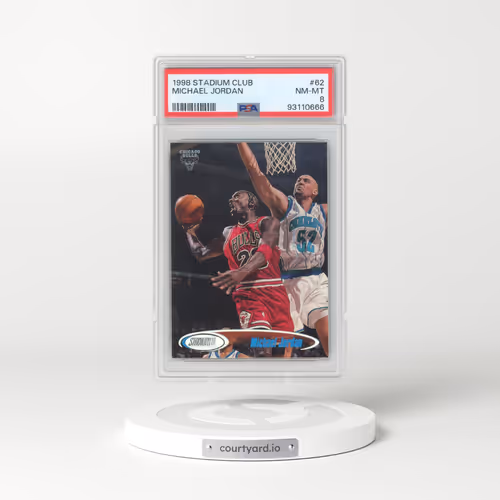 1998 Stadium Club #62 Michael Jordan (PSA 8 NM-MT)