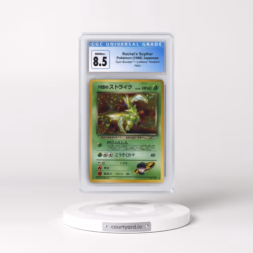 1998 Gym Booster 1: Leaders' Stadium Rocket's Scyther - Holo (CGC 8.5 NM-MT+)