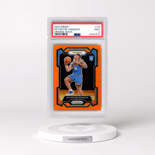 2023 Panini Prizm #176 Keyontae Johnson - Orange Wave (PSA 9 MINT)
