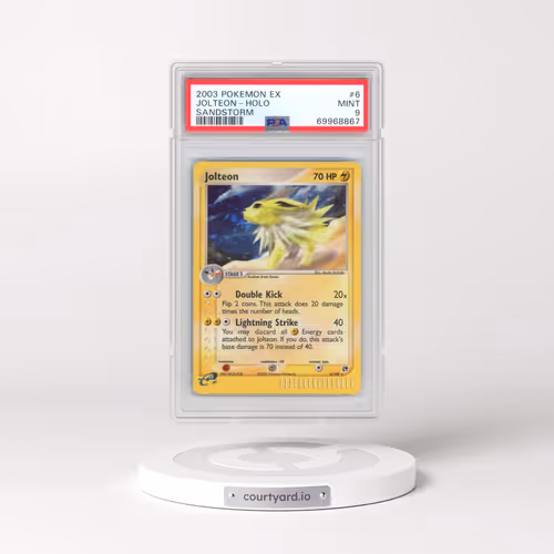 2003 Pokémon EX Sandstorm #6 Jolteon - Holo (PSA 9 MINT)