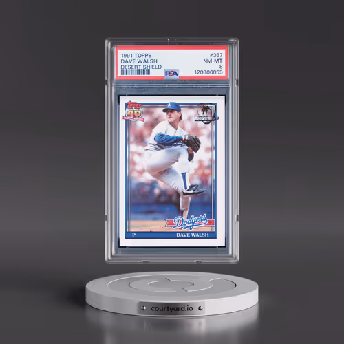 1991 Topps Desert Shield #367 Dave Walsh (PSA 8 NM-MT)