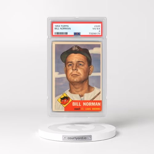 1953 Topps #245 Bill Norman (PSA 4 VG-EX)