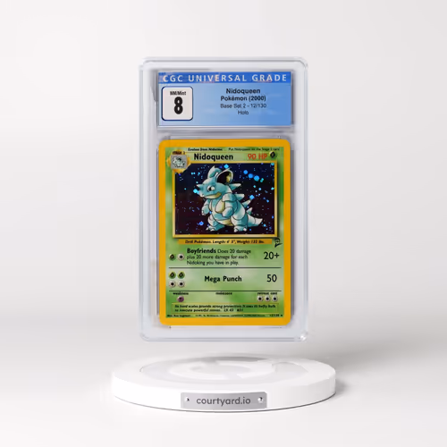 2000 Base Set 2 #12/130 Nidoqueen - Holo (CGC 8 NM-MT)