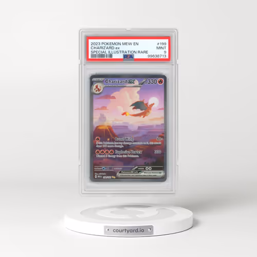 2023 Pokémon Mew EN-151 #199 Charizard EX - Holo Special Illustration Rare (PSA 9 MINT)