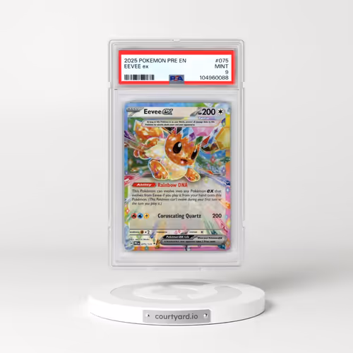 2025 Pokémon Pre EN-Prismatic Evolutions #075 Eevee EX - Holo (PSA 9 MINT)