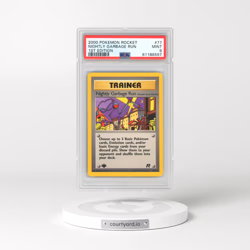 2000 Pokémon Rocket #77 Nightly Garbage Run - 1st Edition (PSA 9 MINT)