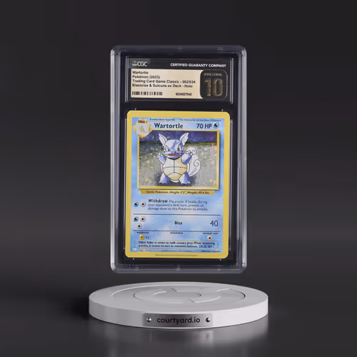 2023 Pokémon Clb-Trading Card Game Classic Blastoise & Suicune EX Deck #002 Wartortle (CGC 10 PRISTI