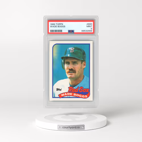 1989 Topps #600 Wade Boggs (PSA 9 MINT)