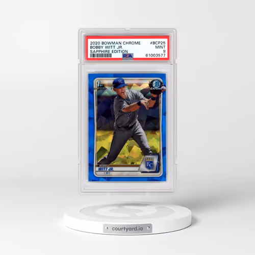 2020 Bowman Chrome Sapphire Edition #BCP25 Bobby Witt Jr. (PSA 9 MINT)