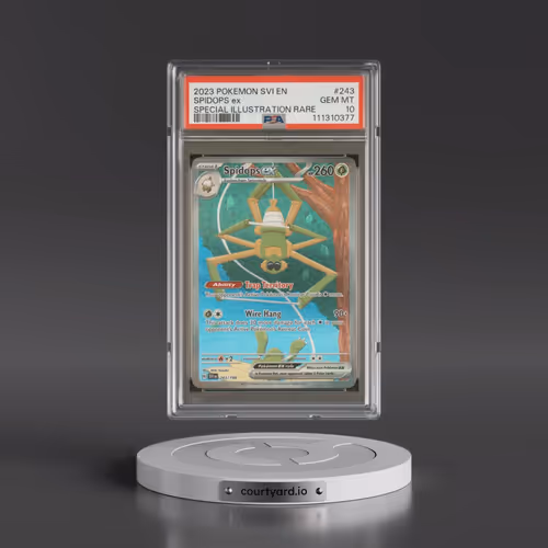 2023 Pokémon Svi EN-Scarlet & Violet #243 Spidops EX - Holo Special Illustration Rare (PSA 10 GEM MI
