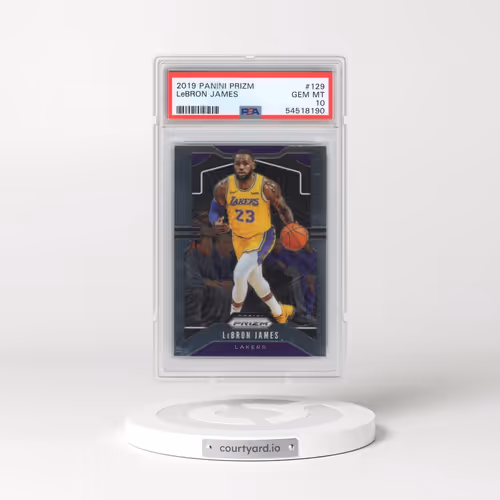 2019 Panini Prizm #129 LeBron James (PSA 10 GEM MINT)