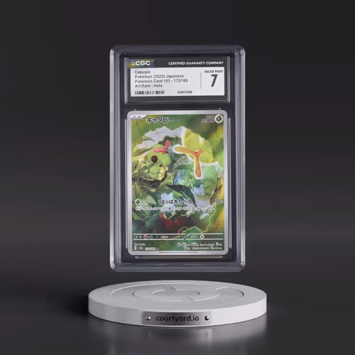 2023 Pokémon Card 151 #172/165 Caterpie - Art Rare Holo (CGC 7 NM)