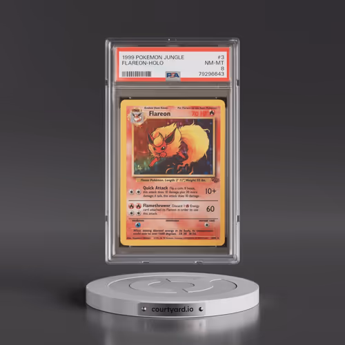1999 Pokémon Jungle #3 Flareon - Holo (PSA 8 NM-MT)