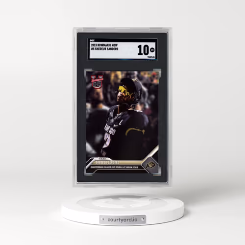 2023 Bowman University Now #5 Shedeur Sanders (SGC 10 GEM MINT)