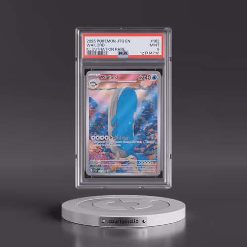 2025 Pokémon Jtg EN-Journey Together #162 Wailord - Illustration Rare (PSA 9 MINT)