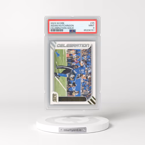 2023 Panini Score Celebration #25 Aidan Hutchinson - Gold (PSA 9 MINT)