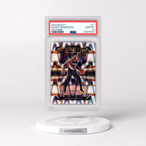 2023 Panini Select #77 Scoot Henderson - Tectonic (PSA 10 GEM MINT)