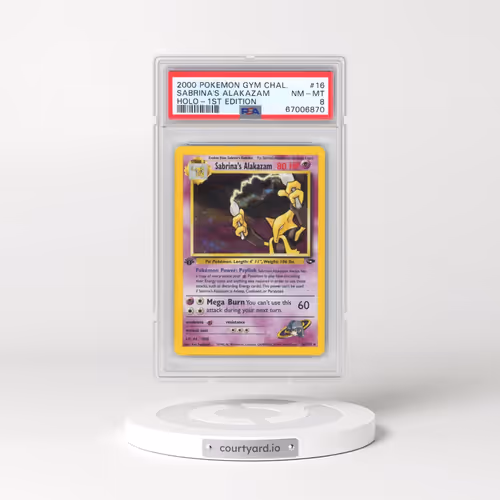 2000 Pokémon Gym Challenge #16 Sabrina's Alakazam - 1st Edition Holo (PSA 8 NM-MT)