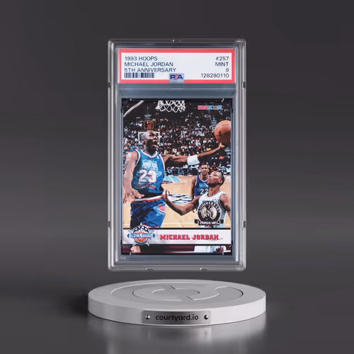 1993 Hoops #257 Michael Jordan - 5th Anniversary (PSA 9 MINT)