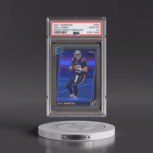 2021 Panini Donruss #255 Mac Jones - Press Proof Premium (PSA 10 GEM MINT)