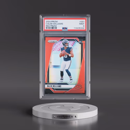 2024 Panini Prizm #301 Caleb Williams - Red Prizm (PSA 9 MINT)