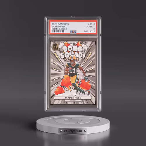 2023 Panini Donruss Bomb Squad #BS15 Jayden Reed (PSA 10 GEM MINT)