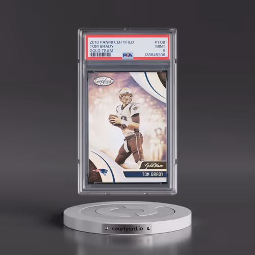 2018 Panini Certified Gold Team #TOB Tom Brady (PSA 9 MINT)