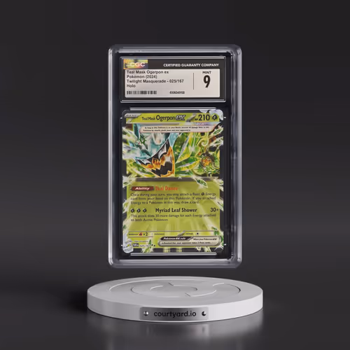 2024 Pokémon Twm EN-Twilight Masquerade #025 Teal Mask Ogerpon EX - Holo (CGC 9 MINT)