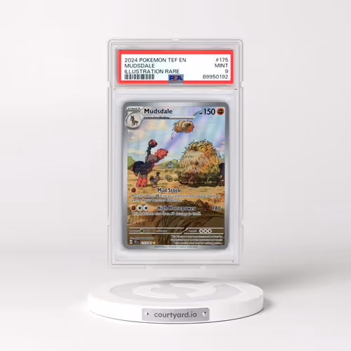 2024 Pokémon Tef EN-Temporal Forces #175 Mudsdale - Illustration Rare (PSA 9 MINT)
