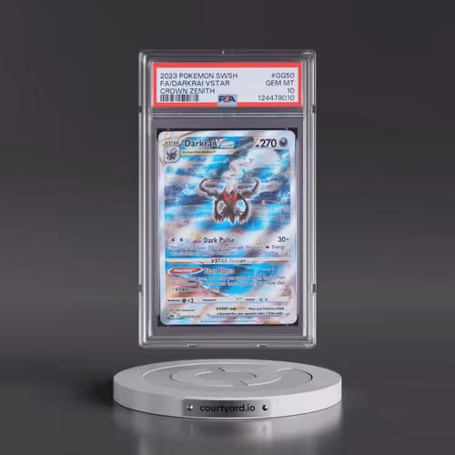 2023 Pokémon Sword and Shield Crown Zenith #GG50 Darkrai Vstar - Full Art (PSA 10 GEM MINT)