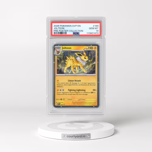 2025 Pokémon Svp EN-SV Black Star Promo #169 Jolteon - Prismatic Evolutions Poster Collection (PSA 10 GEM MINT)