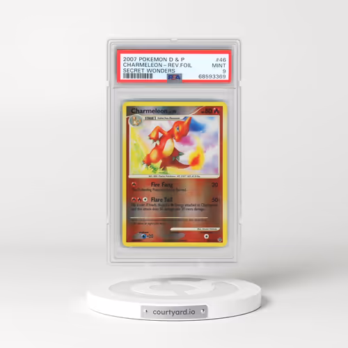 2007 Pokémon Diamond & Pearl Secret Wonders #46 Charmeleon - Reverse Foil (PSA 9 MINT)