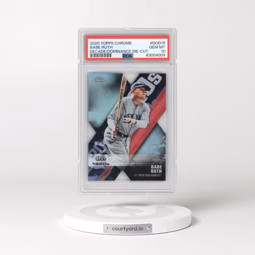 2020 Topps Chrome Decade of Dominance Die-Cut #DOD15 Babe Ruth (PSA 10 GEM MINT)