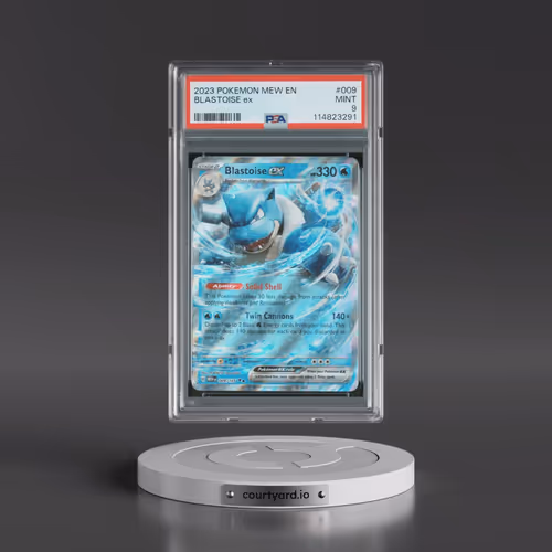 2023 Pokémon Mew EN-151 #009 Blastoise EX - Holo (PSA 9 MINT)