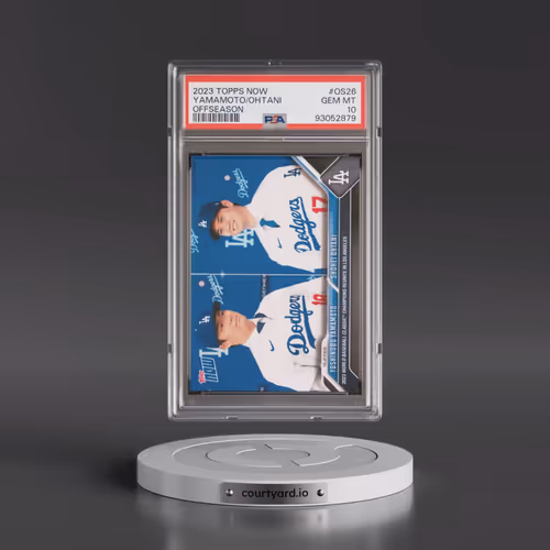 2023 Topps Now Offseason #OS26 Shohei Ohtani/Yoshinobu Yamamoto (PSA 10 GEM MINT)