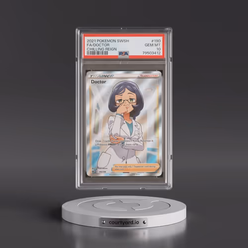 2021 Pokémon Sword & Shield Chilling Reign #190 Doctor - Full Art (PSA 10 GEM MINT)