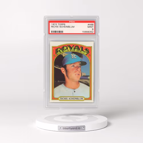 1972 Topps #468 Richie Scheinblum (PSA 9 MINT)