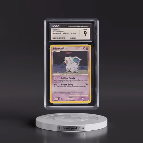2007 Mysterious Treasures #91/123 Nidoran â?? (CGC 9 MINT)