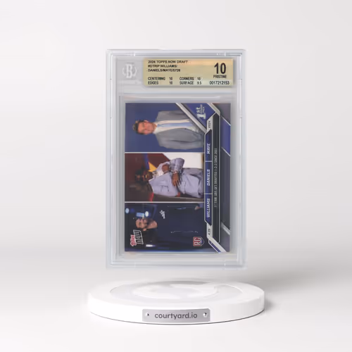 2024 Topps Now #DTRIP Caleb Williams/Drake Maye/Jayden Daniels (BGS 10 PRISTINE)