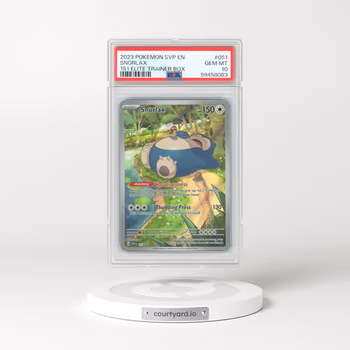 2023 Pokémon Svp EN-SV Black Star Promo #051 Snorlax - 151 Elite Trainer Box (PSA 10 GEM MINT)