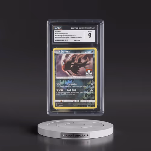 2017 Burning Shadows #87/147 Darkrai - Reverse Holo Pokémon League (CGC 9 MINT)
