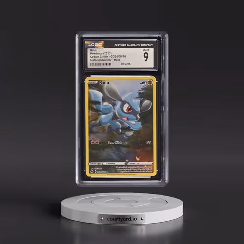 2023 Crown Zenith #GG26/GG70 Riolu - Galarian Gallery Holo (CGC 9 MINT)