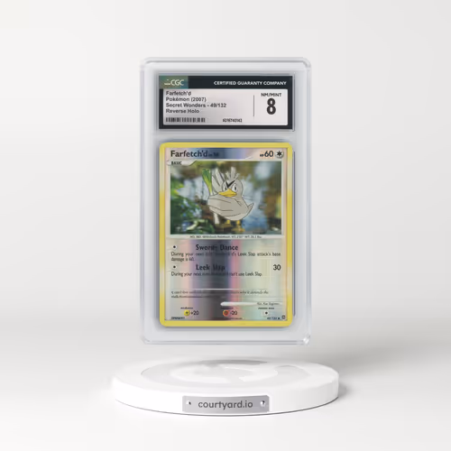 2007 Secret Wonders #49/132 Farfetch'd - Reverse Holo (CGC 8 NM-MT)