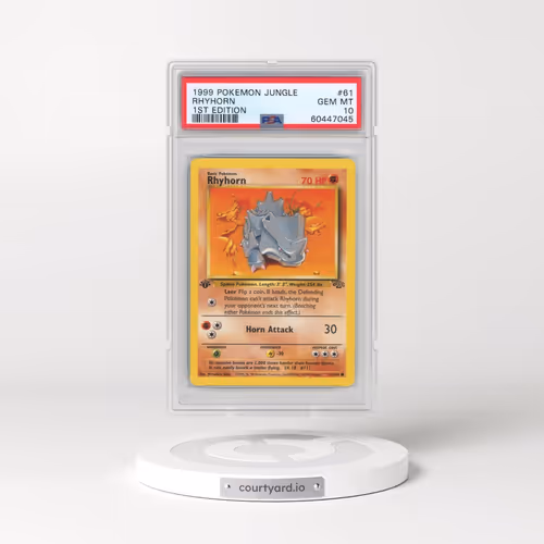 1999 Pokémon Jungle #61 Rhyhorn - 1st Edition (PSA 10 GEM MINT)