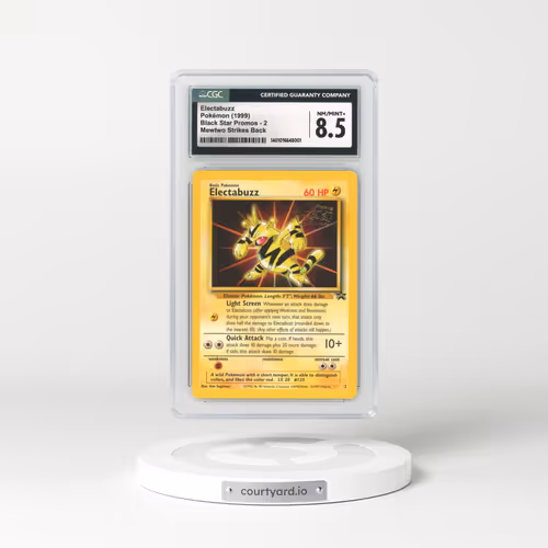 1999 Black Star Promo #2 Electabuzz (CGC 8.5 NM-MT+)